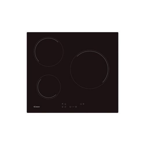 Plaques vitro-céramiques Candy CH63CC 60 cm (3 Zonas de Cocción) Noir