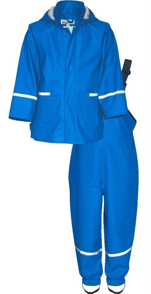 Playshoes costume de pluie deux Basicpièces bleu junior