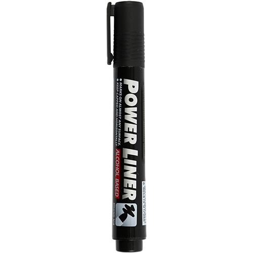 Creotime marqueur permanent power liner noir