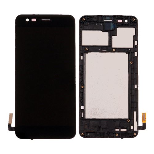 Ecran tactile + LCD noir montés sur châssis de remplacement pour LG K4 2017 (X230 / X230DSF / M160)
