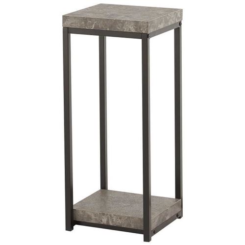 IMPAKT Selette-console 30 cm - Style industriel - Noir et effet béton