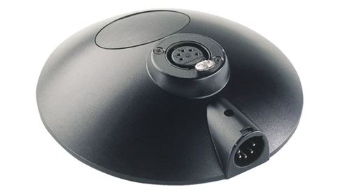 Accessoires sonorisation K&M 29378-000-55 BASE SUPPORT DE TABLE NOIRE POUR MICROPHONE pieds de micros