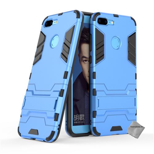 Housse etui coque rigide anti choc pour Huawei Honor 9 Lite avec film ecran - BLEU CLAIR
