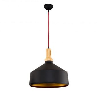 Homemania Lampe A Suspension Elegant Chandelier De Plafond Noir En Metal 35 X 35 X 1 Cm 1 X E27 40w Achat Prix Fnac