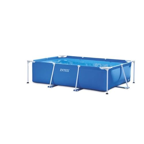 piscine tubulaire intex rectangulaire metal frame junior 2 20 x 1 50 x 0 60 m bleu piscine achat prix fnac