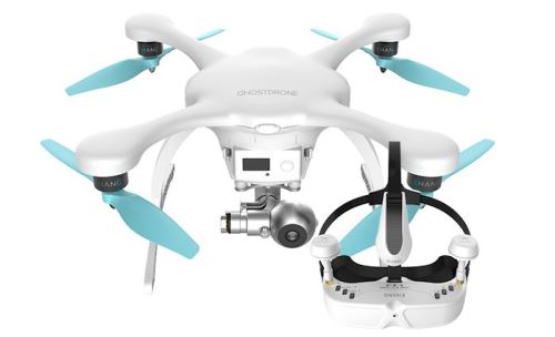 Ehang GHOSTDRONE 2.0 avec lunettes VR Blanc (iOS Apple)