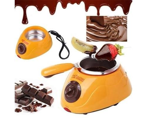 TEMPSA Kit Chaud Chocolat Fusion Pot Électrique Fondue Machine PRISE EU 220V JAUNE
