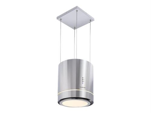Klarstein Tron Ambience - Hotte - hotte îlot - largeur : 38 cm - profondeur : 38 cm - recyclage - inox brossé