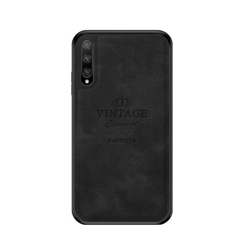 Coque en TPU + PU noir pour votre Huawei Honor 9X/9X Pro