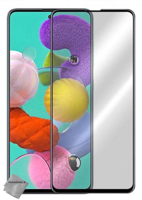Film de protection en verre trempe incurve integral pour Samsung Galaxy A51 - NOIR