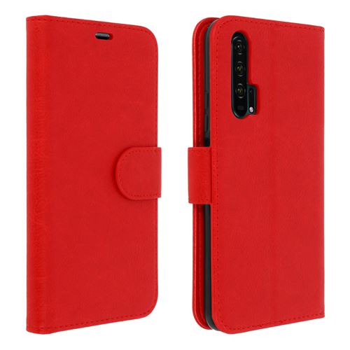 Housse pour Honor 20 Pro Protetion Intégrale Porte-cartes Support Video Rouge