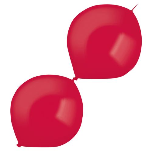 Amscan ballons pendulaires transparents 30 cm latex rouge baie 50 pièces