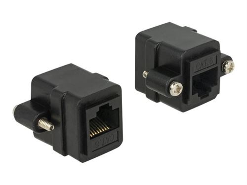 Delock RJ45 Netzwerk Adapter [1x RJ45-Buchse - 1x RJ45-Buchse] Schwarz