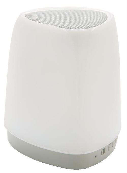 XD Collection haut-parleur bluetooth led 11,5 cm acier argent 2-pièces