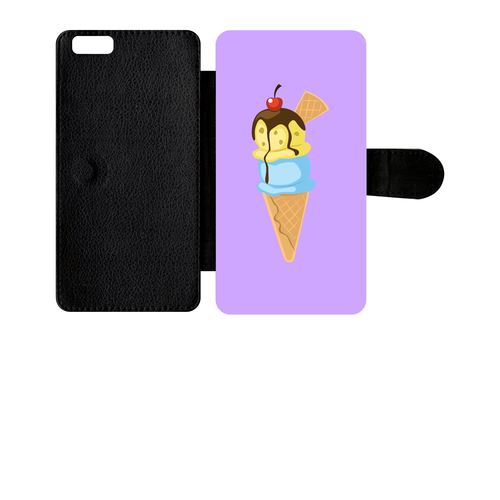 Etui À Rabat Apple Iphone 6s Plus Glace Cornet Violet