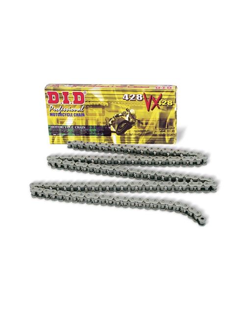 Chaîne de transmission D.I.D 428 VX noir/noir 130 maillons