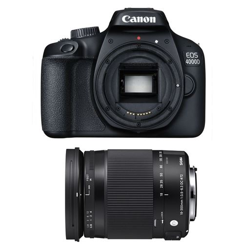 Canon Eos 4000D + Sigma 18-300 Macro Os Hsm Contemporary