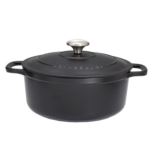 Chasseur Cocotte ronde 32 cm noir interieur - vue 1