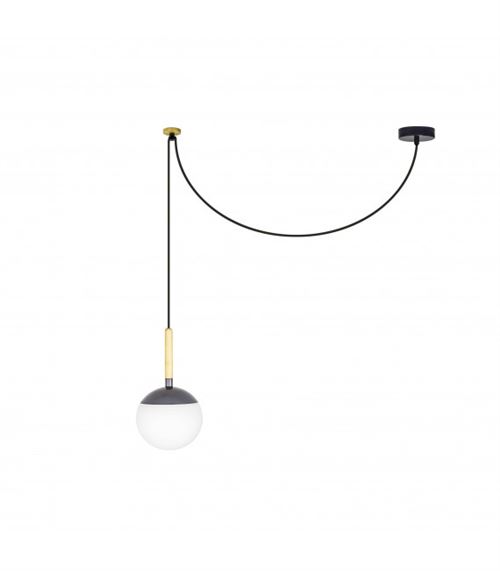 Faro - Luminaire décentré Mine D18,5 cm - Gris