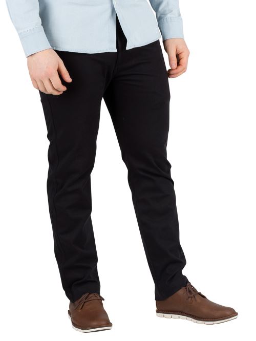Levi's Homme 502 Pantalon chino régulier, Noir