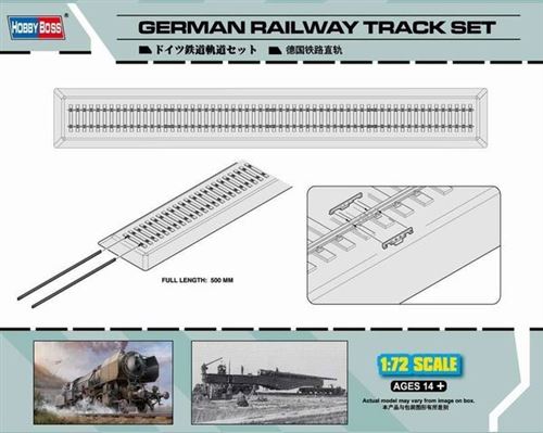German Railway Track Set - 1:72e - Hobby Boss