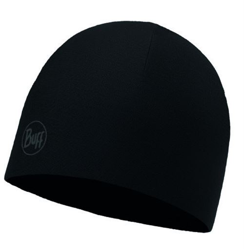 Buff chapeau R-Polyester solide noir taille unique