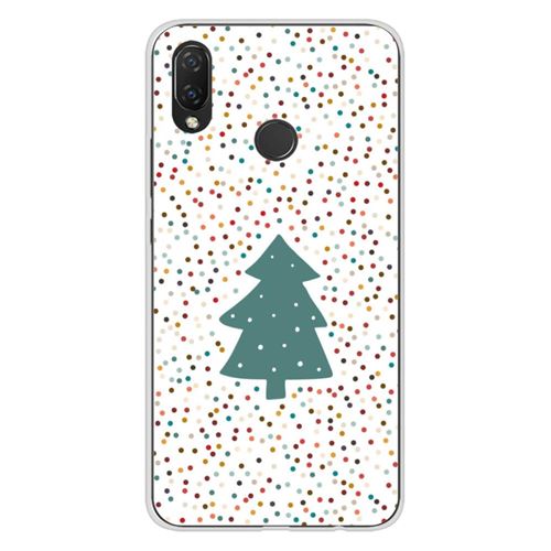 Coque en silicone imprimée compatible Huawei P Smart Plus NO Sapin de Noël