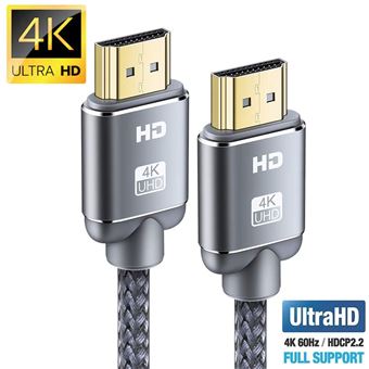 Location Câble Micro HDMI vers HDMI 5M, Nylon tressé - 4K/60Hz 2.0