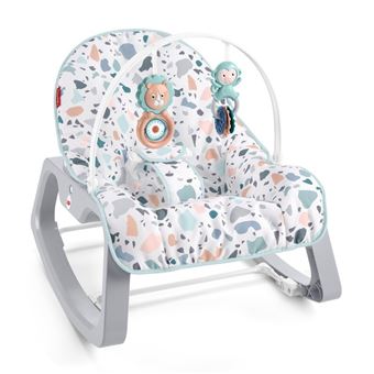 Transat évolutif Fisher Price 2 en 1 Terrazzo