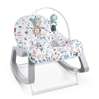 Transat évolutif Fisher Price 2 en 1 Terrazzo