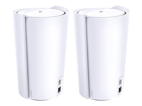 TP-Link Deco X90 V1 - Système Wi-Fi (2 routeurs) - maillage - GigE, 2.5 GigE, 802.11ax - 802.11a/b/g/n/ac/ax - Tri-bande