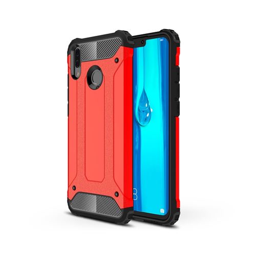 Coque en TPU armor guard hybrid rouge pour votre Huawei Y9 (2019)/Enjoy 9 Plus