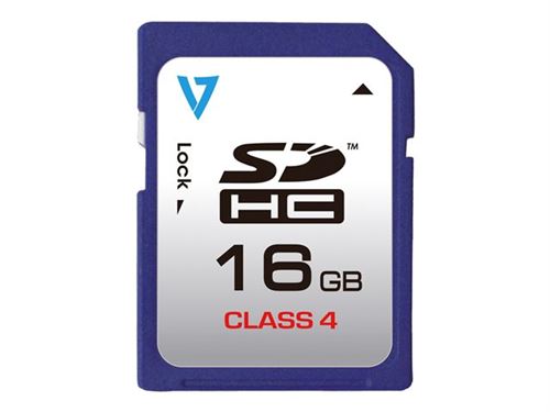 V7 VASDH16GCL4R - carte mémoire flash - 16 Go - SDHC
