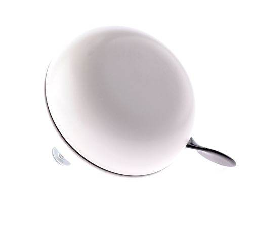 Niet Verkeerd sonnette de vélo ding-dong acier 80 mm blanc