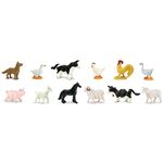 Mini PLUS Ferme (Tube, 12 pcs) - Figurines Animaux de la Ferme