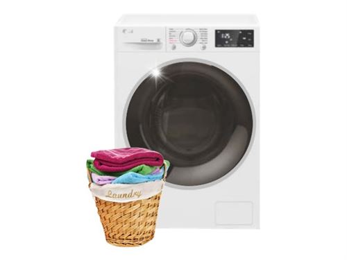 LG Electronics LG 6 Motion Direct Drive F84841Wh - Machine À Laver - Largeur : 60 Cm - Profondeur : 59 Cm - Hauteur : 85 Cm - Chargement Frontal - 58 Litres - 8 Kg - 1400 Tours/Min - Blanc