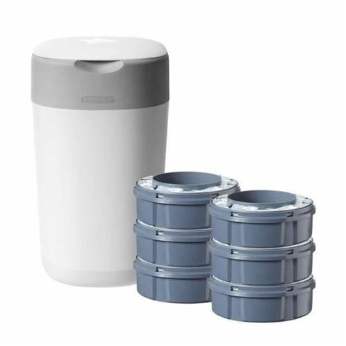 Tommee Tippee Poubelle à couches Twist & click avec 6 cassettes
