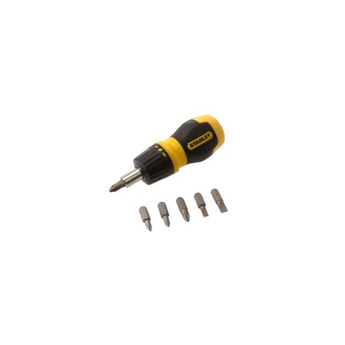 Tournevis Porte-Embouts Boule A Cliquet Bimatiere Stanley - 0-66-358 - 6 Embouts Inclus