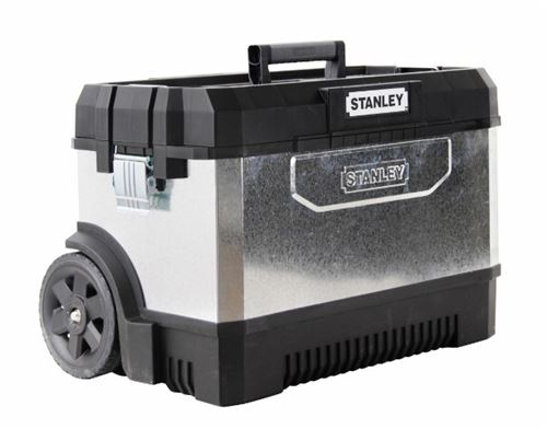 Coffre de chantier STANLEY - roulant - galvanisé - 65 x 43 x 39 cm - 1--95-