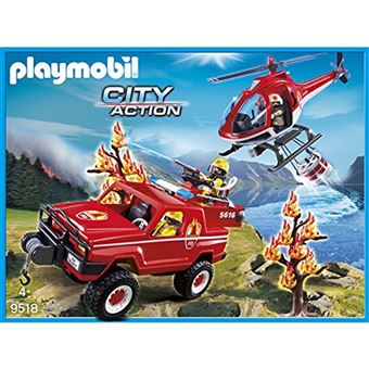 playmobil pompier helicoptere