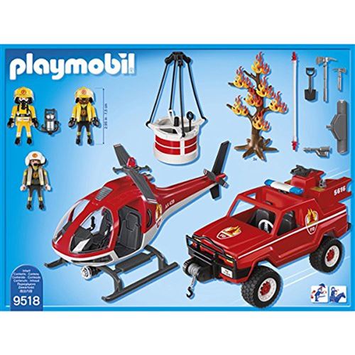 PLAYMOBIL 9518 L'équipe de pompiers des feux de forêt - Playmobil - Achat &  prix