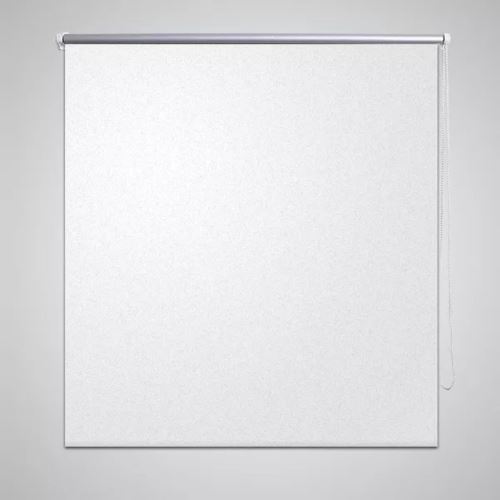 Store Occultant Thermique Réglable avec Mécanisme à Chaîne et Rouleau 140 x 230 cm Blanc