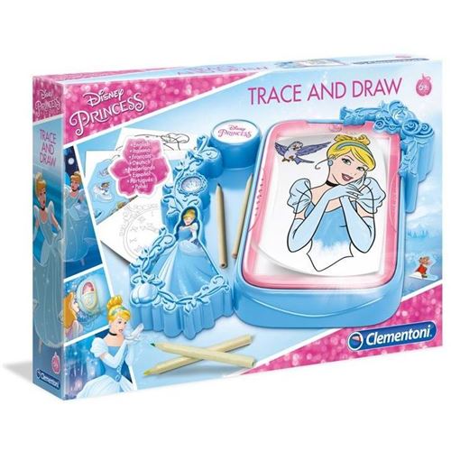 Clementoni le jeu de caractères couvre Disney Princessle bleu