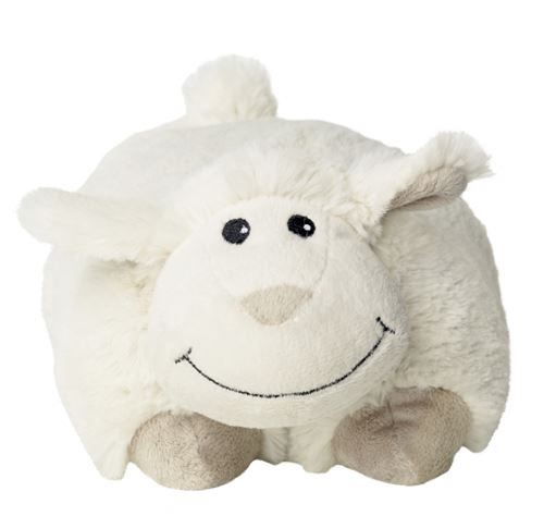 Warmies mouton en peluche chaud 25 cm blanc