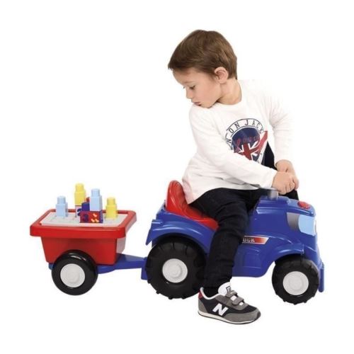 Tracteur avec remorque Ecoiffier Maxi Abrick Porteur bebe Achat prix fnac