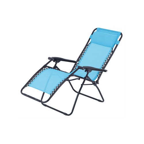 Fauteuil relax de jardin - O'Colors - Multi positions - Bleu