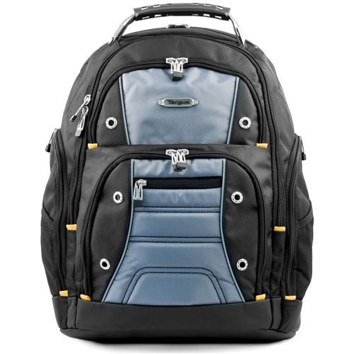 Targus TSB238EU Drifter Sac à dos renforcé pour ordinateur portable jusqu’à 15,6/16 – Noir/Gris
