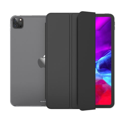 Etui en PU + TPU réveil / sommeil avec support tri-pliure noir pour votre Apple iPad Pro 11 pouces (2020)