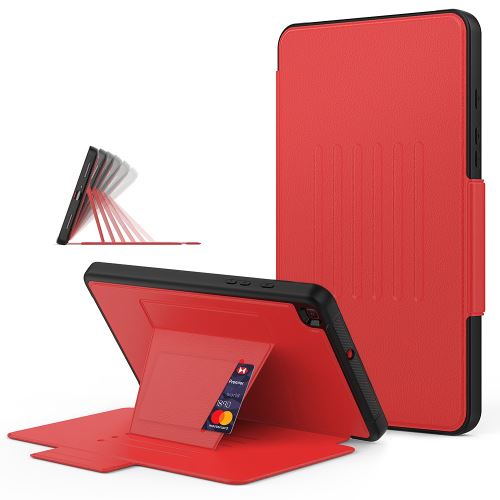 Etui en PU + TPU magnétique réglable avec support rouge pour votre Samsung Galaxy Tab A 8.0 Wi-Fi (2019) T290