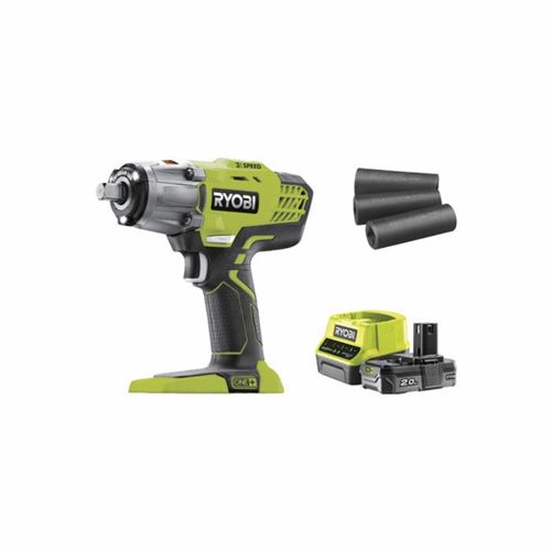 Boulonneuse A Chocs Ryobi 18V One+ - Batterie Lithiumplus 2.0Ah - Chargeur R18Iw3-120S